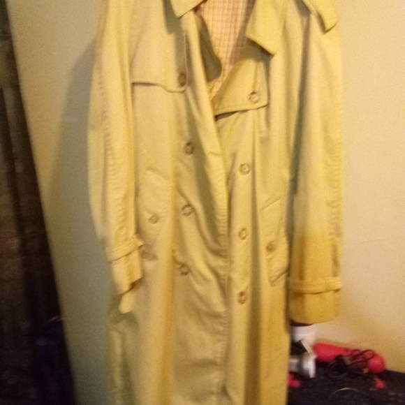 Men's Large full length trench coat - Picture 2 of 2